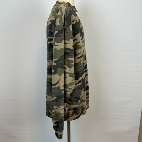 Feathers Camo Long Sleeved Shirt Top ((size XL)) - Picture 4 of 7